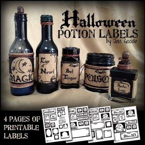 Witches potions names